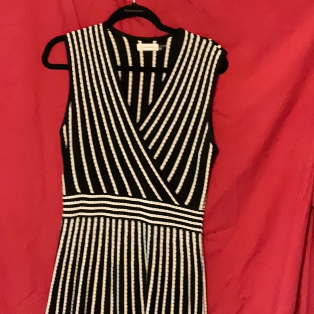 Calvin Klein crocheted like knit dress